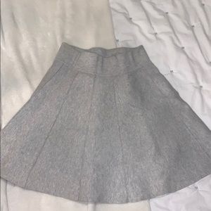 Super cute gray knit flare skirt